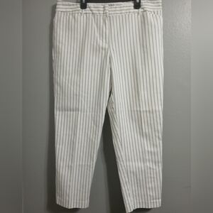 LIZ ClaiborneStriped White and Black Men's Pants